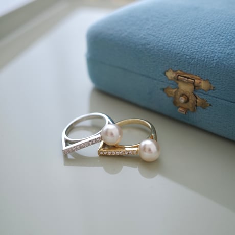 【6/22再入荷】 knock pearl ring