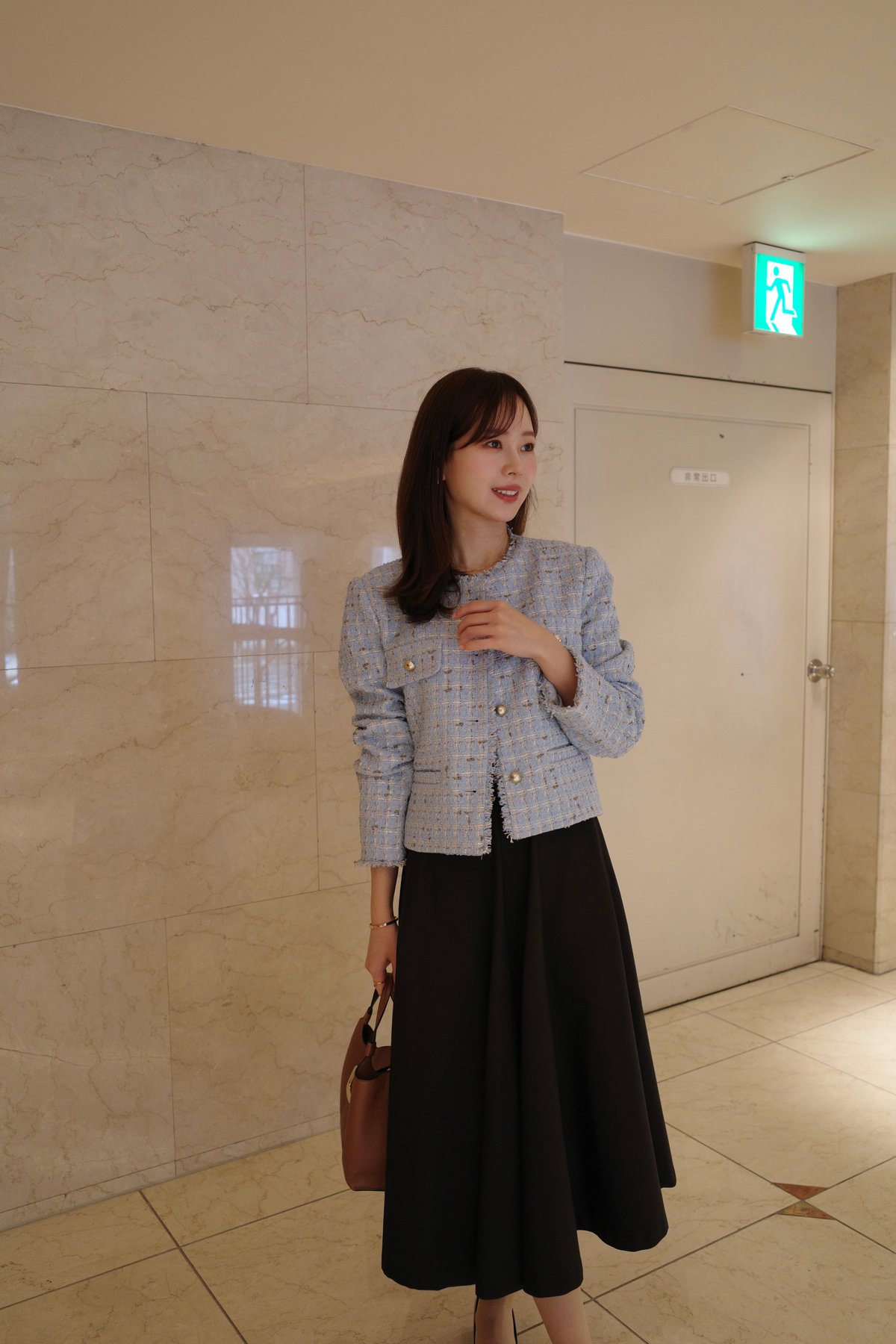 新品未使用　enue mix tweed jacket 新品未使用 enue mix tweed jacket