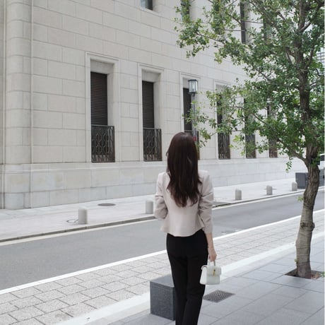 【9/17~再受注予約】bowtie peplum button jacket
