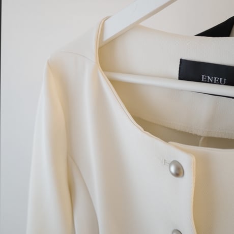 【10/15~再受注予約】boatneck peplum jacket