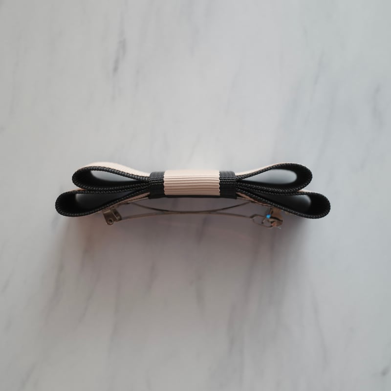 12/25(木)21:00再入荷】bicolor ribbon barrette | ENEU