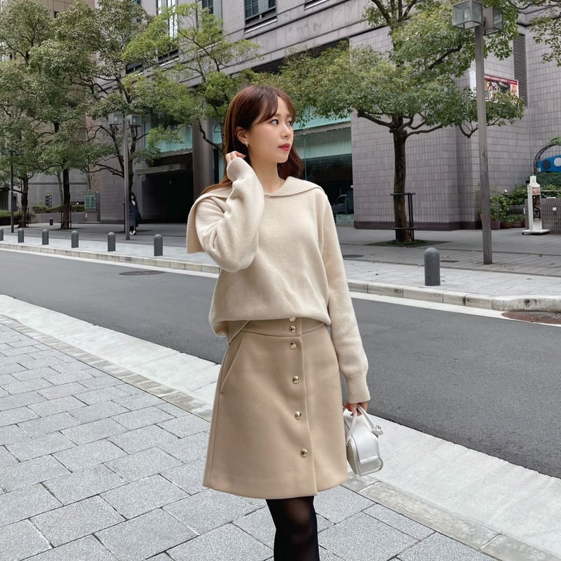 new sailor collar knit | ENEU