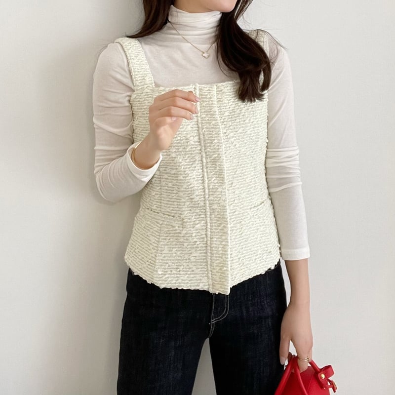 TWEED BUSTIER/ツイードビスチェ ジョゼムーン TWEED BUSTIER/ツイードビスチェ ジョゼムーン JOSEMOON/ジョゼ