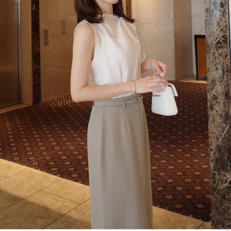 【6/4~再受注予約】ribbon sheer blouse