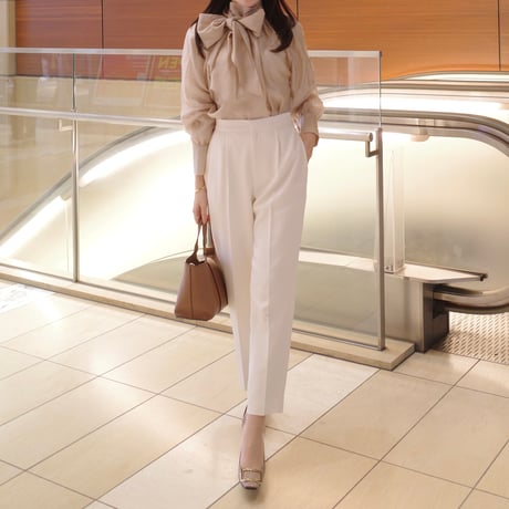 【5/7再入荷】bowtie big ribbon blouse