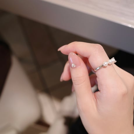 【10/8~再受注予約】line pearl ring
