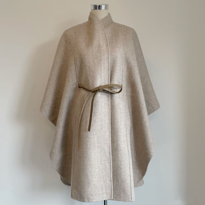 タグ付きENEU ハンドメイドヘリンボーン ケープコート 【公式通販】