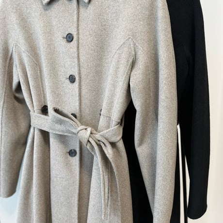 cashmere wool flare long coat