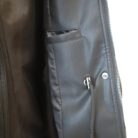 【9/17~再受注予約】drawstring leather jacket