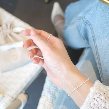 【6/11~再受注予約】tennis slim bracelet (316L)