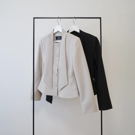 【9/17~再受注予約】bowtie peplum button jacket