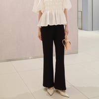 【9/17~再受注予約】stretch semi flare pants