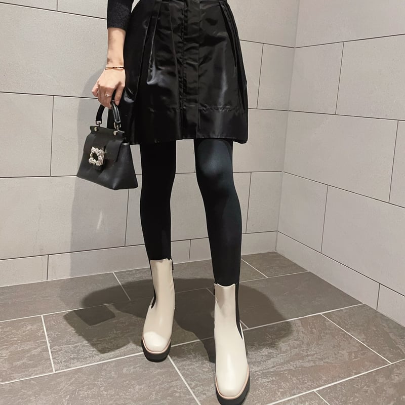 side gore boots / ivory | ENEU