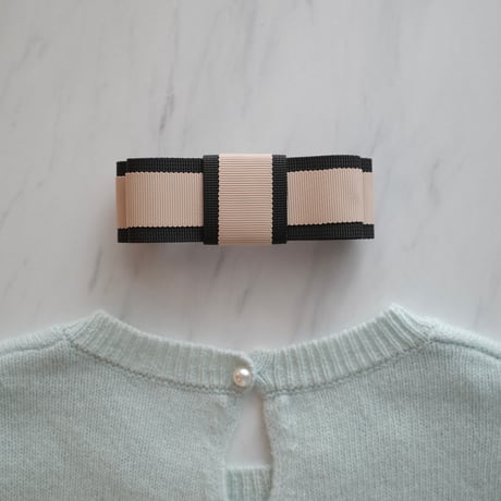 bicolor ribbon barrette