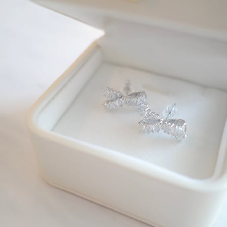 【6/25~再受注予約】ribbon bijou pierce