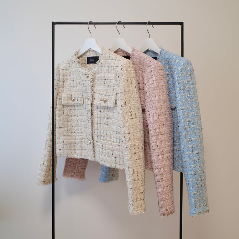 mix tweed jacket | ENEU