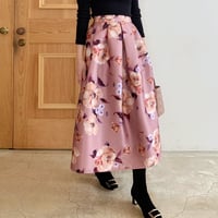 MADE’ flower tuck skirt / pink