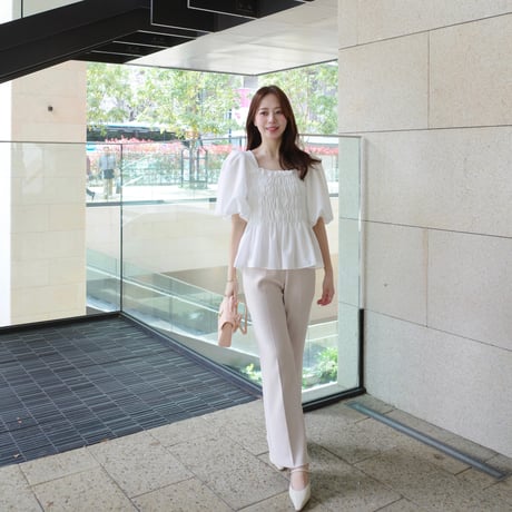 【9/17~再受注予約】stretch semi flare pants