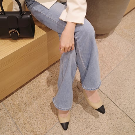【6/4~再受注予約】Pale flare denim