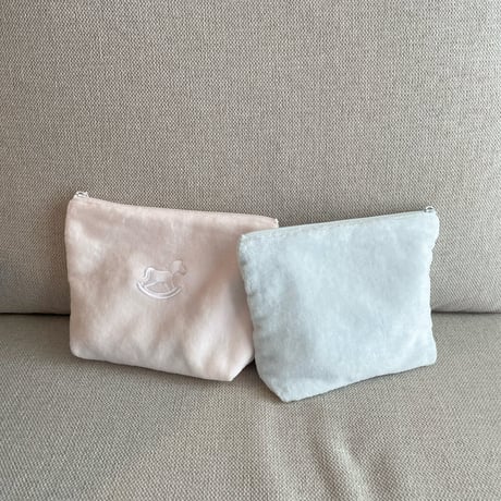 shirring  mokuba pouch