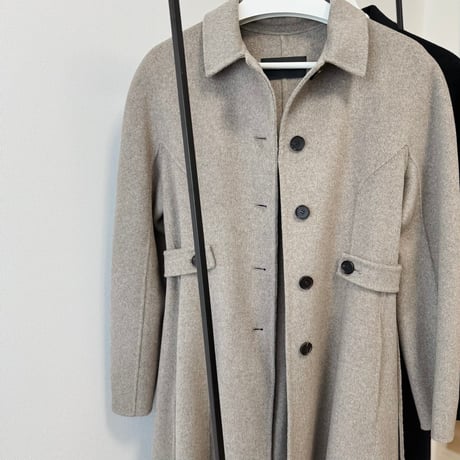 cashmere wool flare long coat