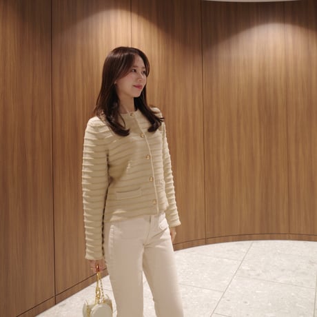 【9/17~再受注予約】spangle knit cardaigan