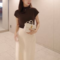 french sleeve highneck cutsew