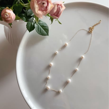 space pearl necklace