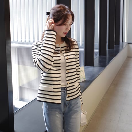 【9/17~再受注予約】spangle knit cardaigan