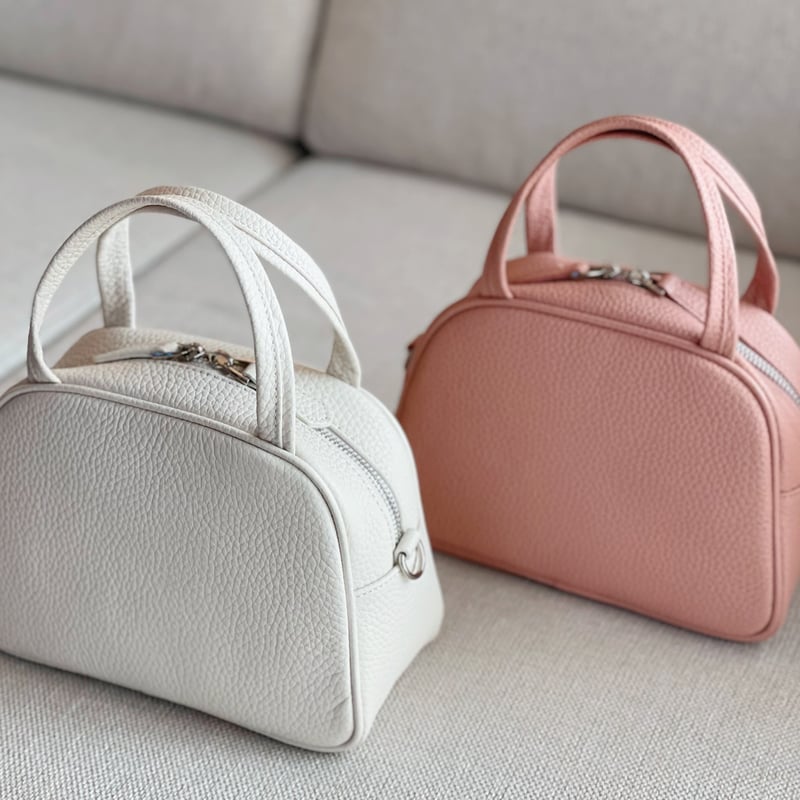 ENEU エ￼ヌー leather mini square bag ホワイト leather mini square bag | ENEU