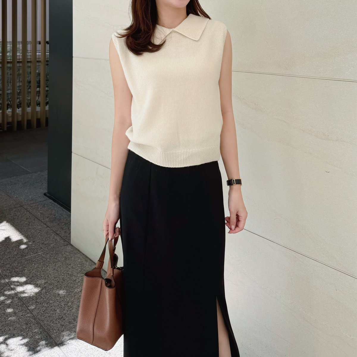 8.21~再受注予約】front slit skirt | ENEU