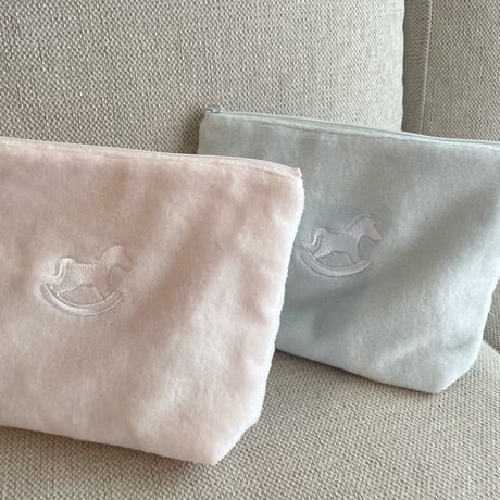 shirring  mokuba pouch