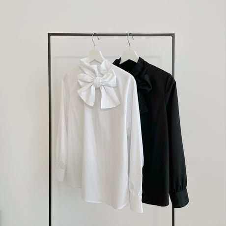 side bowtie blouse