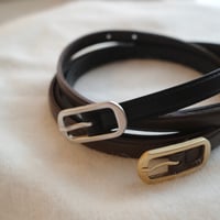 square leather belt
