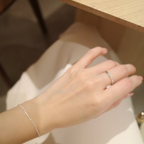 【6/11~再受注予約】tennis slim bracelet (316L)