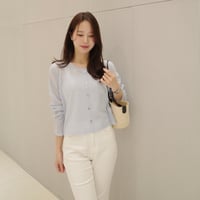【6/4~再受注予約】macaron sheer cardigan