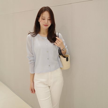 【6/4~再受注予約】macaron sheer cardigan