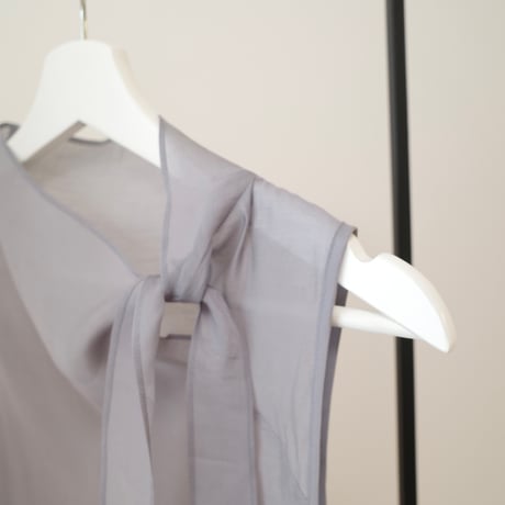 【6/4~再受注予約】ribbon sheer blouse