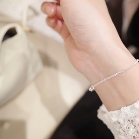 【6/11~再受注予約】tennis slim bracelet (316L)