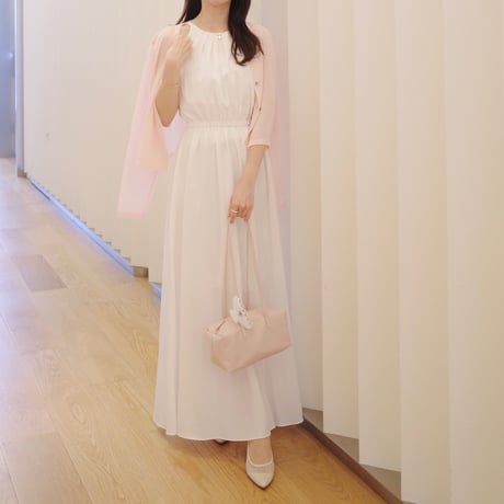 【6/11~再受注予約】box leather bag(white)