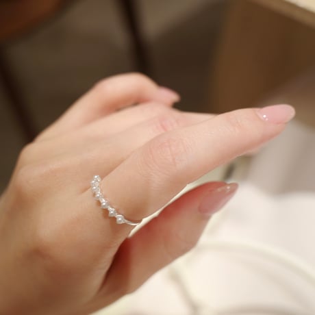 【5/25再入荷】layered mimi pearl ring