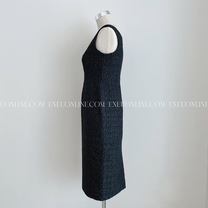 MADE TWEED DRESS / black | ENEU