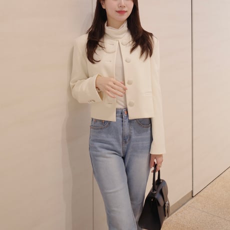 【4/7再入荷】opera nocollar jacket