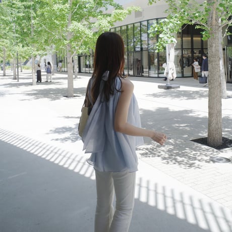 【6/4~再受注予約】bloom halter neck blouse