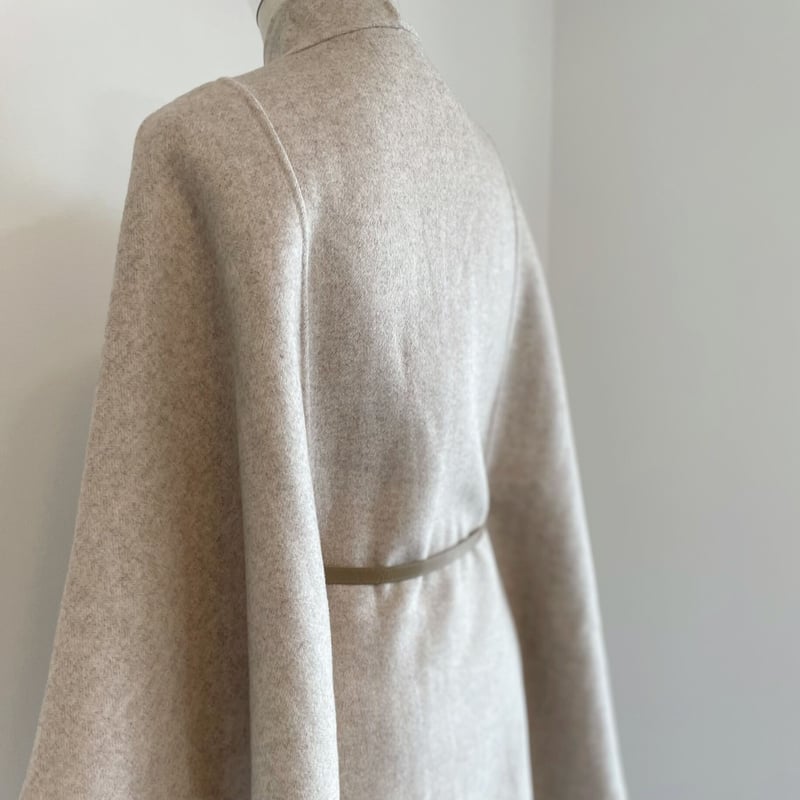 90%ポリエステルeneu  double wool coat