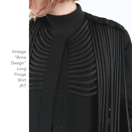 "Bone Design" Long  FringeシャツJKT