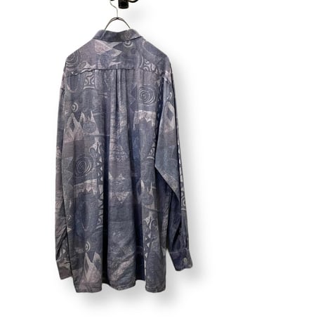 Euro Vintage Art Pattern Rayon Shirt