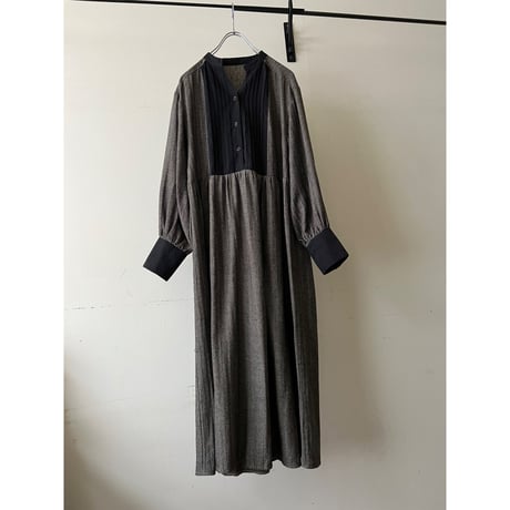 Fake Suede Herringbone Maxi Dress