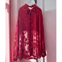 Euro Vintage Paisley Pattern Sheer China Shirt