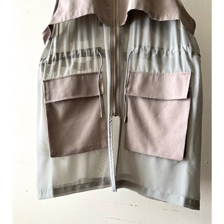 Greige & Gray Design Sheer Vest